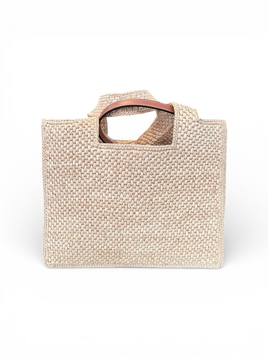 Loewe – Mini cabas Loewe Font en raphia