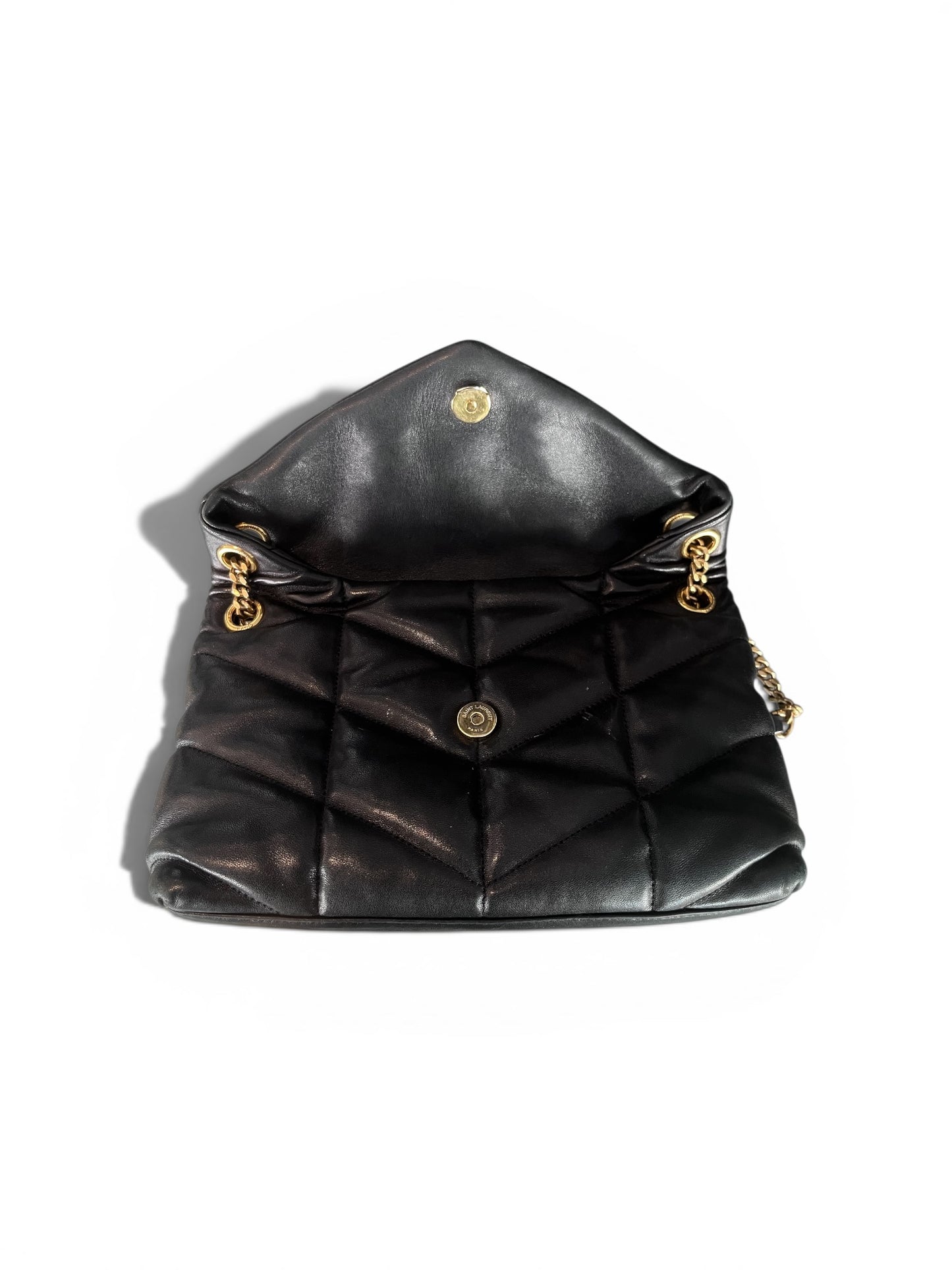 Sac Saint Laurent Loulou Puffer – Cuir matelassé noir