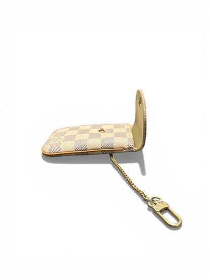 Louis Vuitton – Telefontäschchen / Mini-Kettenetui Damier Azur
